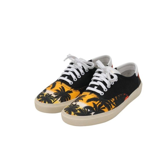 Saint Laurent Mens Palm Tree Skate Low Top Sneakers EU43.5 US10.5 Sunset Yellow - Picture 3 of 7